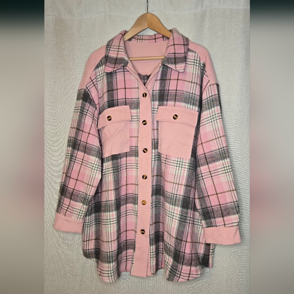 Pink Plaid Women's Shirt